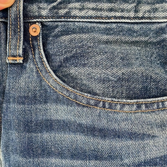 Madewell Rivet & Thread 100% Cotton High Rise Denim Button Fly Size 28 - Picture 7 of 13